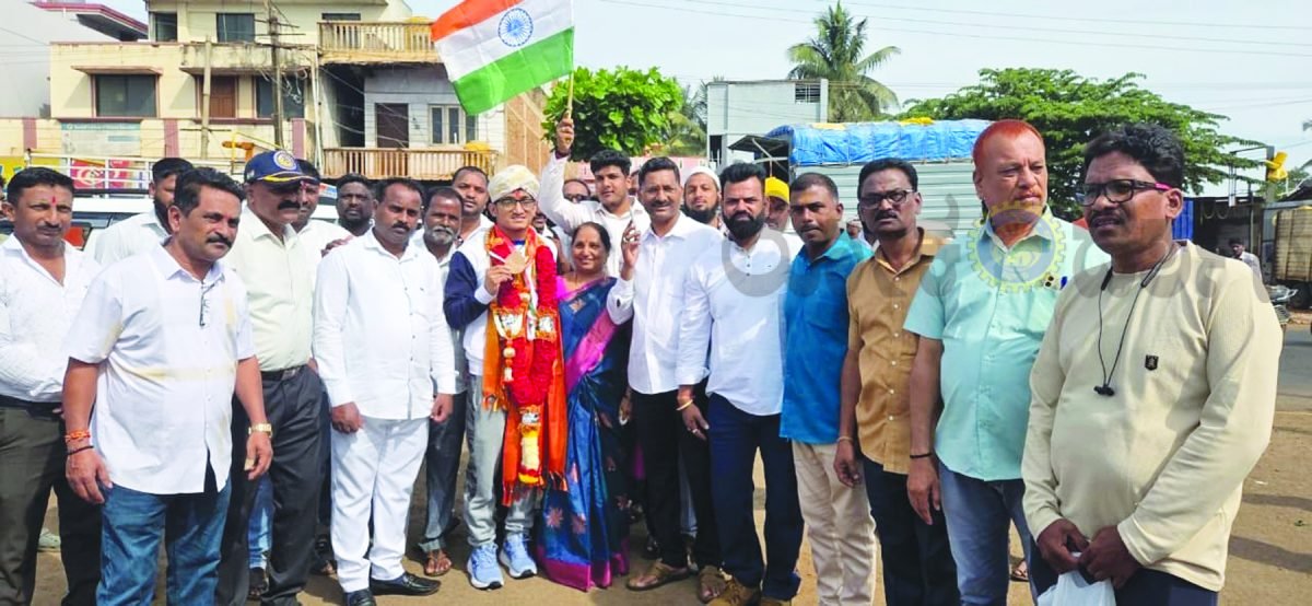 ಏಷ್ಯನ್ ಪ್ಯಾರಾ ಗೇಮ್ಸ್‌ ಕಂಚಿನ ಪದಕ ವಿಜೇತ ಸ್ವಾತಿಕ್ ಪಾಟೀಲಗೆ ಬೆಳಗಾವಿಯಲ್ಲಿ ಅದ್ಧೂರಿ ಸ್ವಾಗತ