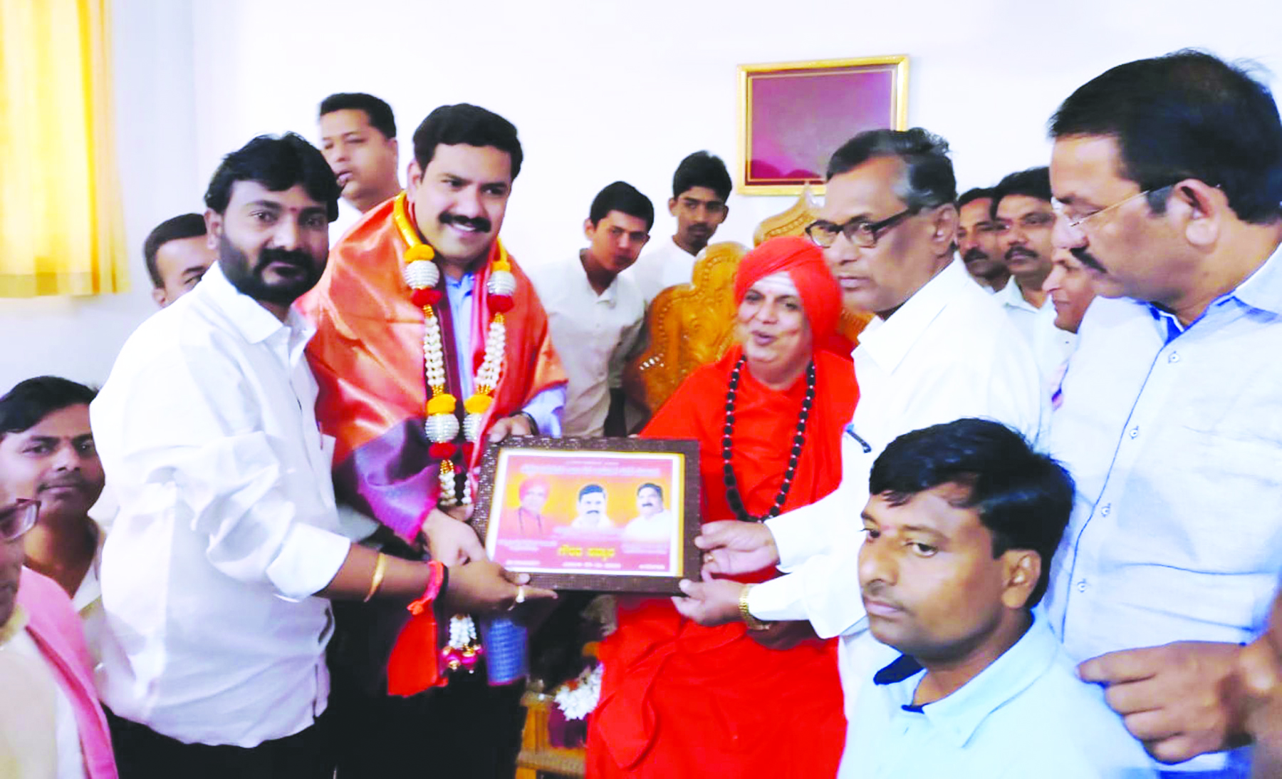 ಬಿ.ವೈ.ವಿಜಯೇಂದ್ರಗೆ ಅರುಣ ಐಹೊಳೆ ಸತ್ಕಾರ