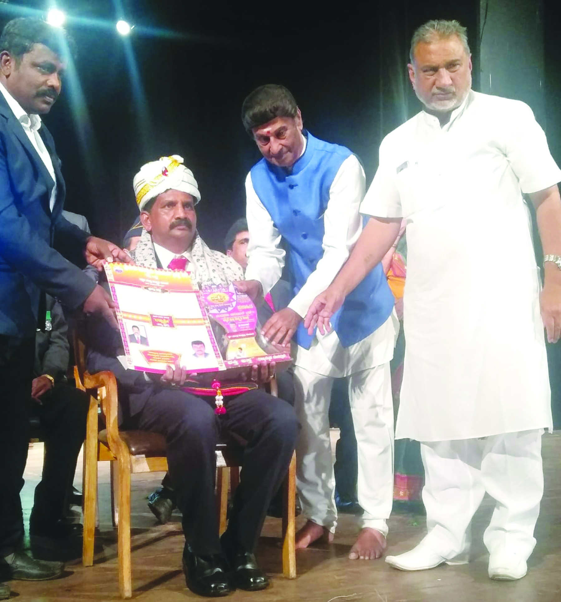 ಮುಖ್ಯ ಸಂಚಾಲಕ ಮಲ್ಲೇಶಪ್ಪಗೆ ರತ್ನಶ್ರೀ ಪ್ರಶಸ್ತಿ ಪ್ರದಾನ