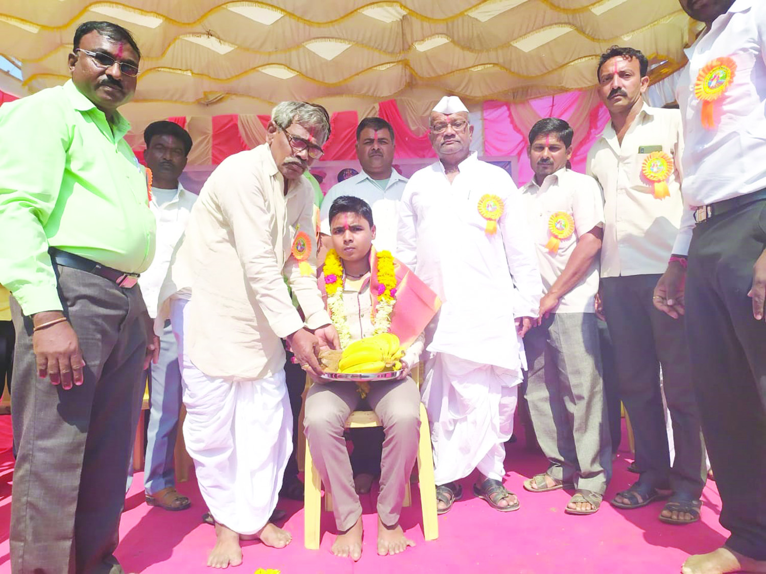 ತಾಂಬಾ:  ಗ್ರಾಮದ ಕೀರ್ತಿಗೆ ಪಾತ್ರರಾದ ಮಂಜುನಾಥ