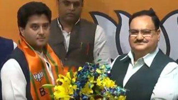 ಬಿಜೆಪಿ ಸೇರ್ಪಡೆಗೊಂಡ  ಗ್ವಾಲಿಯರ್ ರಾಜವಂಶಸ್ಥ ಜ್ಯೋತಿರಾದಿತ್ಯ ಸಿಂಧಿಯಾ 