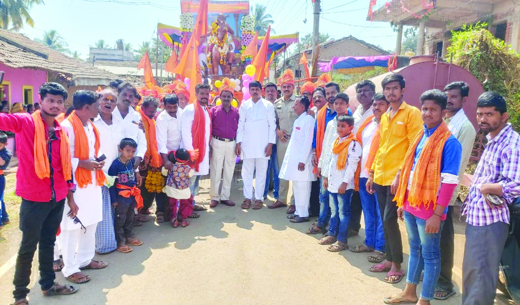 ಛತ್ರಪತಿ ಶಿವಾಜಿ ಮಹರಾಜರ ಉತ್ಸವ ಮೂರ್ತಿ ಮೆರವಣಿಗೆ