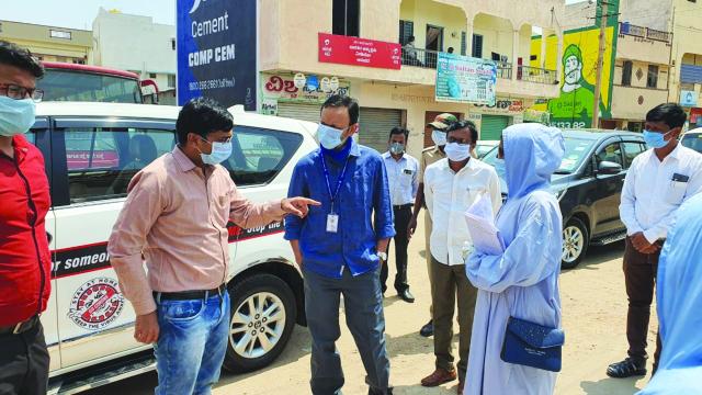 ಬಫರ್ ಝೋನ್ ಪ್ರದೇಶಕ್ಕೆ ಎಂ.ಎಸ್.ಶ್ರೀಕರ್ ಭೇಟಿ ನೀಡಿ ಪರಿಶೀಲನೆ