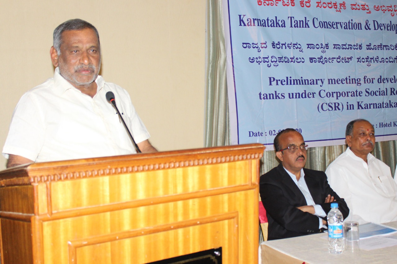 ಹೊಸಪೇಟೆ: ಕೆರೆಗಳ ಅಭಿವೃದ್ಧಿಗೆ ಮುಂದಾಗಿ: ಸಚಿವ ಮಾಧುಸ್ವಾಮಿ