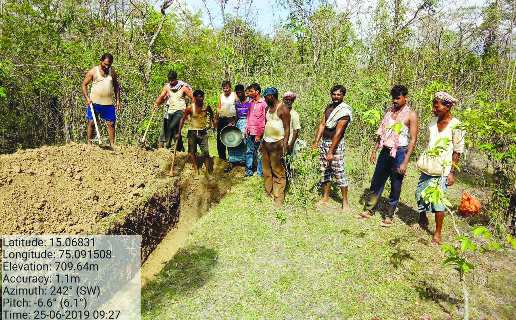 ನರೇಗಾ ನೆರವಿನಿಂದ ಅರಣ್ಯದಲ್ಲಿ ನೀರು ಇಂಗಿಸುವ ಅಪರೂಪದ ಕಾರ್ಯ